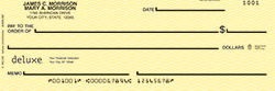 Yellow Guideline personal check design for the visually impaired